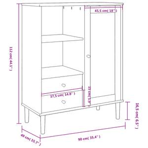 Highboard DE6102 Weiß