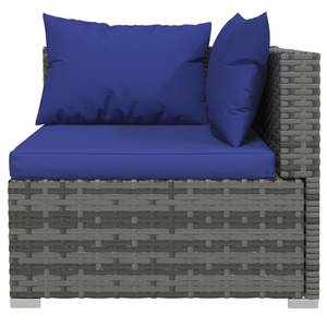 Salon de jardin (lot de 4) 3013629-8 Bleu - Bleu foncé - Gris