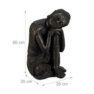 Statue de Bouddha 60 cm Anthracite