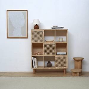 Standregale Mica Massivholz - Holzart/Dekor - 98 x 121 x 30 cm