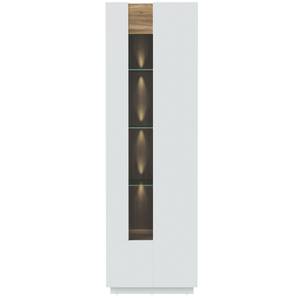 Vitrine Levin 6 LED Grau - Holzwerkstoff - 61 x 195 x 41 cm