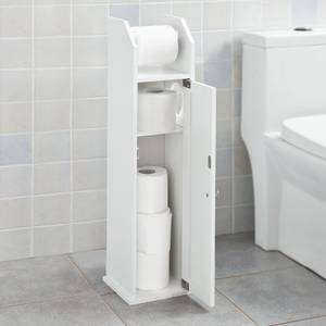 Support Papier Toilette FRG135-W Blanc - Bois manufacturé - 20 x 78 x 18 cm