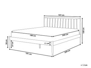 Doppelbett MAURS Breite: 181 cm