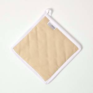 Topflappen Untersetzer Sterne Beige