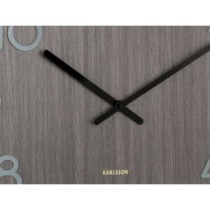 Wanduhr Pure Braun - Holzwerkstoff - 60 x 60 x 6 cm