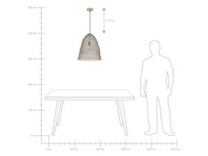 Lampe suspension PALAR Métal - 50 x 190 x 50 cm