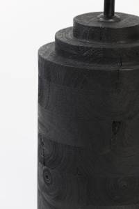 Pied de lampe RACCO Noir - Bois manufacturé - 20 x 60 x 20 cm