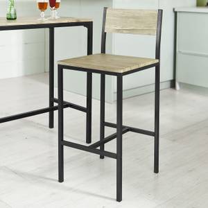 Table + 2 x Tabourets de Bar OGT03-N Bois