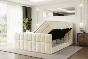 Boxspringbett MIAMI-Z KING Ecru - Breite: 180 cm