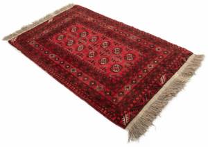 Teppich Afghan XIII Rot - Textil - 107 x 1 x 167 cm
