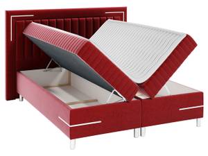 Boxspringbett Tango 3 Rot - Breite: 232 cm