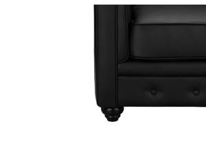 Couchgarnitur CHESTERFIELD 3er-Set Schwarz