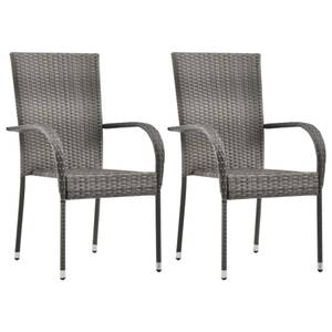 Chaise de salle à manger (lot de 2) Gris