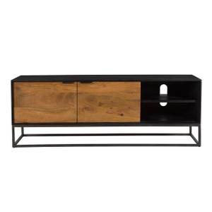 Meuble TV Jakson Marron - Bois massif - 125 x 45 x 125 cm