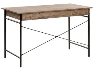 Ensemble pour bureau CASCO Noir - Marron - Bois manufacturé - 120 x 152 x 60 cm