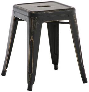 Tabouret bas Armin Noir - Métal - 40 x 46 x 40 cm