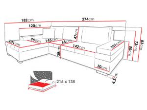 Ecksofa Bangkok Mini Gelb