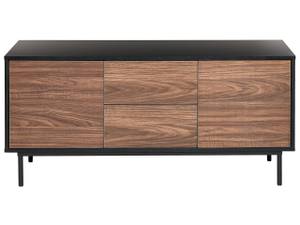 Sideboard OKLAND Schwarz - Eiche Dunkel