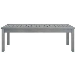 Gartentisch Grau - Massivholz - Holzart/Dekor - 100 x 33 x 100 cm