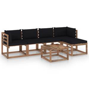 Ensemble de salon de jardin Noir