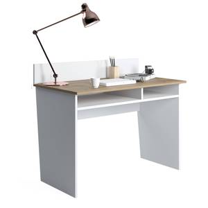 Schreibtisch Damiana Braun - Holzwerkstoff - 90 x 60 x 110 cm