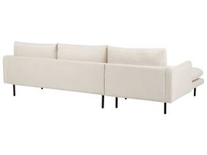 Ecksofa VINTERBRO Beige - Schwarz - Creme