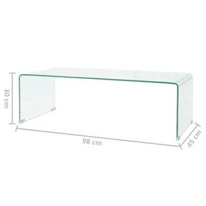 Table basse 244189 Verre - 45 x 30 x 98 cm