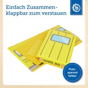 Spielzeugkiste Schulbus Gelb - Kunststoff - 27 x 32 x 55 cm