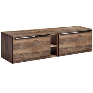 Waschtischunterschrank Vintage Oak 180cm Braun - Holzwerkstoff - 180 x 49 x 46 cm