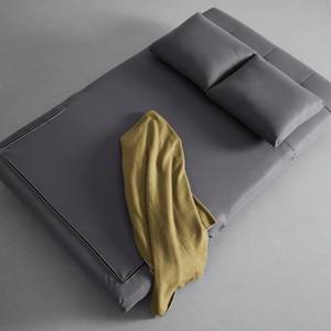 Schlafsofa RICA Grau - Massivholz - Textil - 121 x 83 x 93 cm