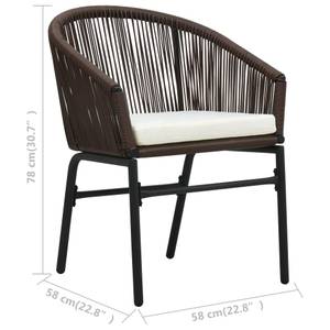 Bistro-Set-k10 ( 3-tlg ) Braun