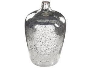 Blumenvase KACHORI Schwarz - Silber - Glas - 25 x 40 x 25 cm