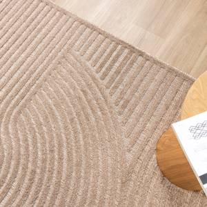 Teppich Modern Nori Curves Taupe - 140 x 200 cm