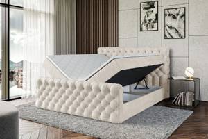 Boxspringbett BOXI8-Z Beige - Breite: 140 cm - H4