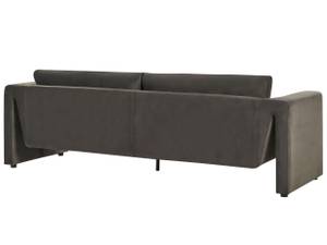 3-Sitzer Sofa MAUNU Schwarz - Graphit - Grau