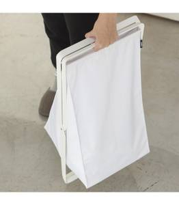 Panier à linge blanc - H64 cm Blanc