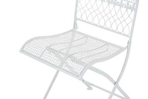 Chaises de jardin Kiran Lot de 2 Blanc