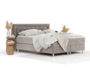 Boxspringbett Lavello Taupe - Breite: 140 cm