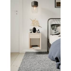 Nachttisch Hugo 30, weiße Birke Weiß - Massivholz - Holzart/Dekor - 30 x 39 x 30 cm
