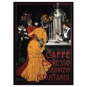 Leinwandbild Caffé Espresso Multicolor