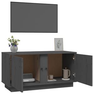 TV-Schrank D335 Grau - Massivholz - 35 x 41 x 80 cm