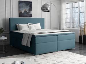 Boxspringbett Doppelbett Ennis Blau - Breite: 200 cm