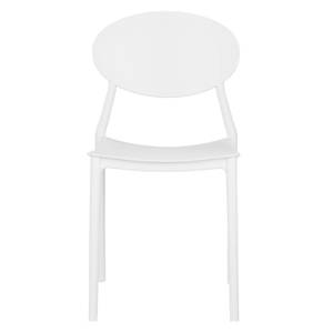 Chaise de jardin lot de 4 2452 Blanc