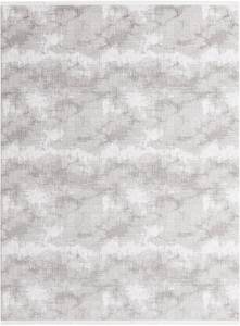 Tapis Davos Flawless Bleu - Blanc crème - Gris - 240 x 240 cm