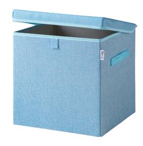 Lifeney Aufbewahrungsbox mit Deckel Blau Kunststoff - 34 x 4 x 34 cm