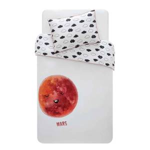 Cosmic-Mars Bettwäsche-Set für Babys Rot - 100 x 135 cm