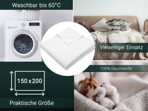 Kuscheldecke 00000538 Weiß