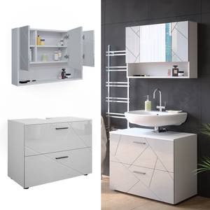 Mobilier de salle de bains Irma Blanc brillant - Blanc