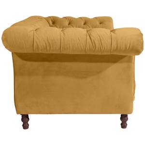 Ivette Sofa 2-Sitzer Gelb - Textil - Holz teilmassiv - 200 x 80 x 100 cm