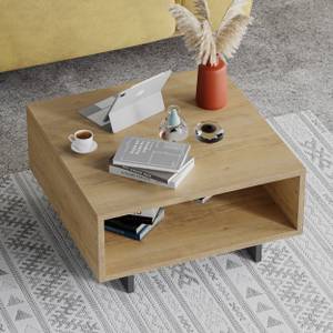 Table basse Hola Anthracite - Chêne clair